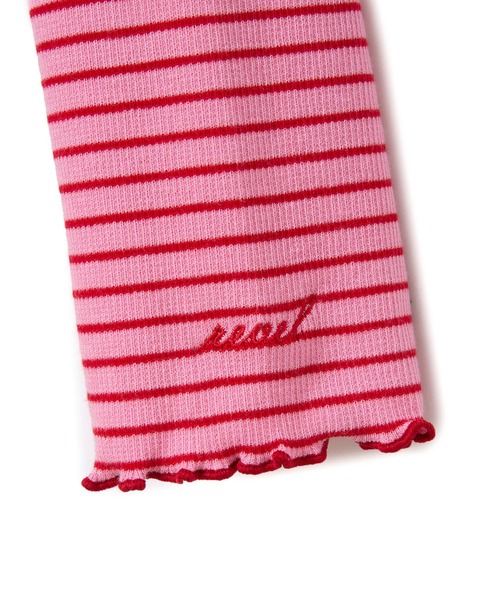 ROPE' PICNIC（ロペピクニック）の「カットメロウトップスカーディガン/リンクコーデ（カーディガン/ボレロ・レディース・オレンジ系その他/ピンク/ネイビー・38）」の6枚目の写真