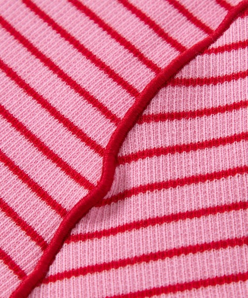 ROPE' PICNIC（ロペピクニック）の「カットメロウトップスカーディガン/リンクコーデ（カーディガン/ボレロ・レディース・オレンジ系その他/ピンク/ネイビー・38）」の11枚目の写真