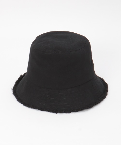 ikka（イッカ）の「UVバケットフリンジハット（ハット・レディース・ブラック/ベージュ/オフホワイト・FREE）」の2枚目の写真
