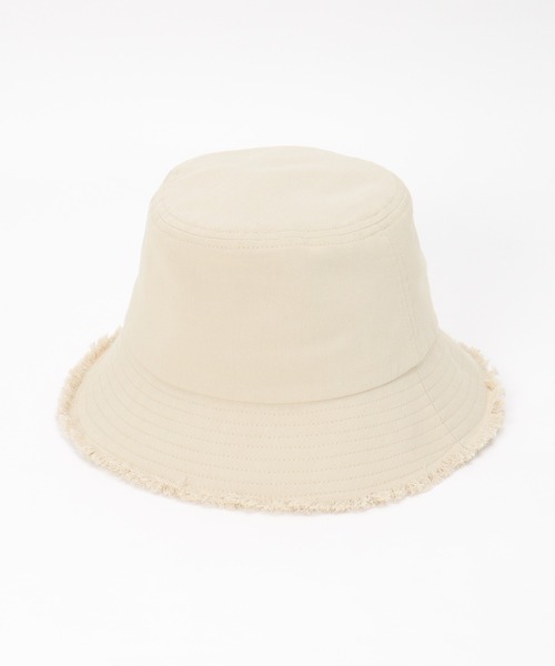 ikka（イッカ）の「UVバケットフリンジハット（ハット・レディース・ブラック/ベージュ/オフホワイト・FREE）」の6枚目の写真