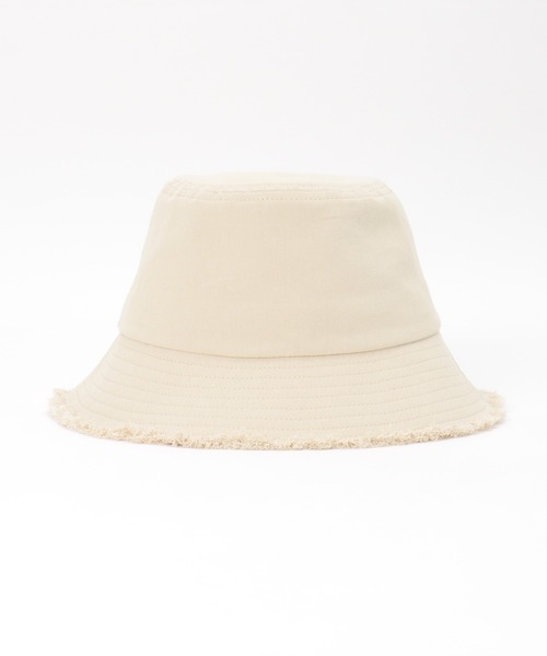 ikka（イッカ）の「UVバケットフリンジハット（ハット・レディース・ブラック/ベージュ/オフホワイト・FREE）」の4枚目の写真