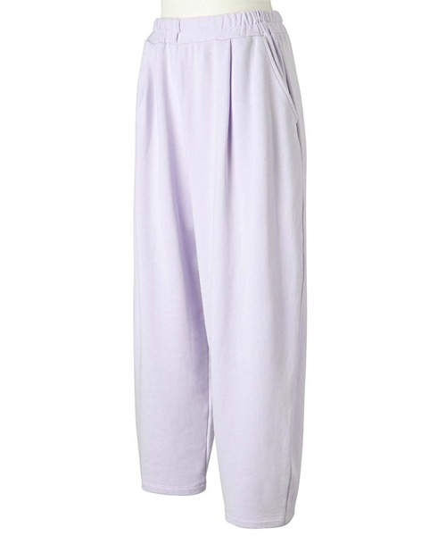 KID BLUE（キッドブルー）の「キッドブルー -２４オーガニックコットン裏毛 -くるぶし丈ボトムス -KRWP507 -kidblue（ルームウェア/パジャマ・レディース・アイボリー/ラベンダー・M）」の5枚目の写真