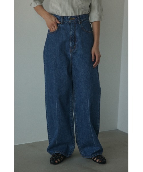 BLACK BY MOUSSY(ブラックバイマウジー)の「loose straight denim(ルーズストレートデニム)(デニムパンツ・レディース・ブルー・23inch/24inch/25inch/26inch)」の9枚目の写真