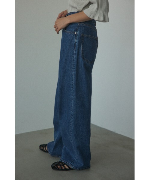 BLACK BY MOUSSY(ブラックバイマウジー)の「loose straight denim(ルーズストレートデニム)(デニムパンツ・レディース・ブルー・23inch/24inch/25inch/26inch)」の3枚目の写真