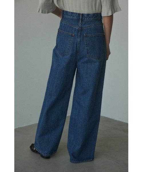 BLACK BY MOUSSY(ブラックバイマウジー)の「loose straight denim(ルーズストレートデニム)(デニムパンツ・レディース・ブルー・23inch/24inch/25inch/26inch)」の4枚目の写真