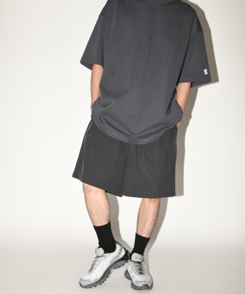 速乾素材使用】ワイド＆ルーズ ショート丈パンツ Technical shorts