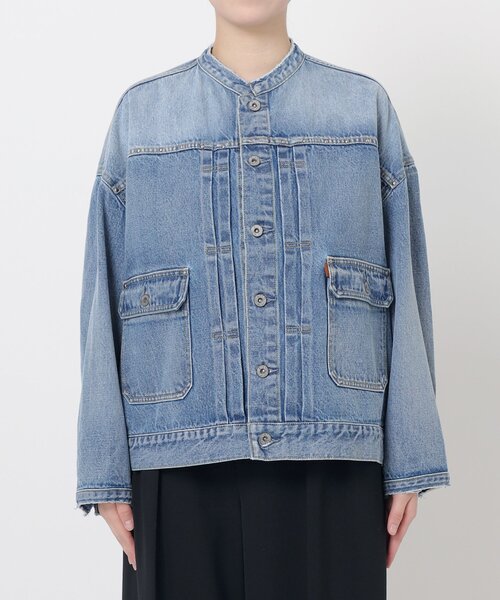 セール】51/2 1ST-LINE STUDS DENIM ジャケット（デニム