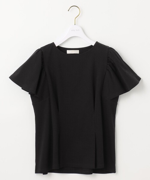 ANY SIS(エニィスィス)の「【接触冷感】美人 フリルスリーブ カットソー(Tシャツ/カットソー・レディース・ブラック系/ダークグリーン系/ホワイト系/ライラック系/ピンク系/ダルブルー系・2)」の7枚目の写真