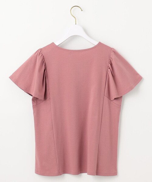 ANY SIS(エニィスィス)の「【接触冷感】美人 フリルスリーブ カットソー(Tシャツ/カットソー・レディース・ブラック系/ダークグリーン系/ホワイト系/ライラック系/ピンク系/ダルブルー系・2)」の13枚目の写真