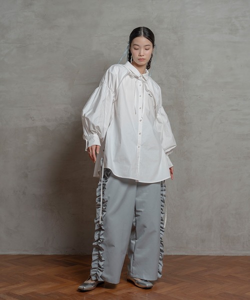poiregnee(ポワニェ)の「3WAYビッグリボンシャツ(シャツ/ブラウス・レディース・ナチュラル/オフホワイト・FREE)」の14枚目の写真