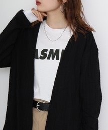 Draped knit cardigan / ドレープ ニットソー カーディガン unisex