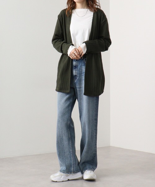 EVOLUTION(エボリューション)の「Draped knit cardigan / ドレープ ニットソー カーディガン unisex(カーディガン/ボレロ・メンズ・オフホワイト/カーキ/ブラック・XL/M/L)」の19枚目の写真