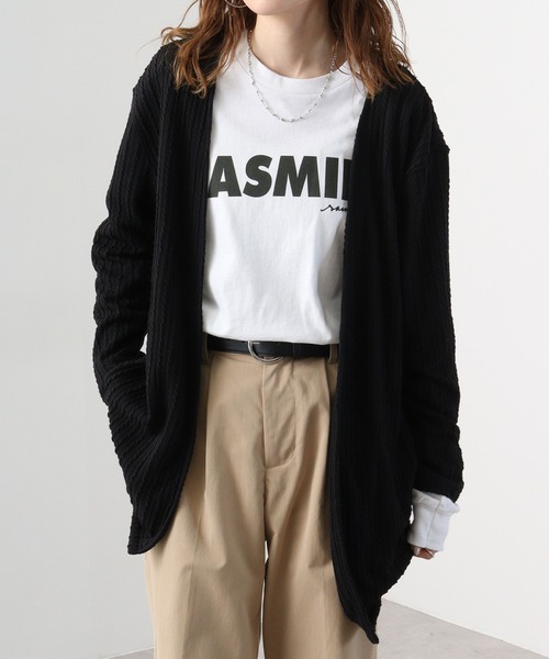 EVOLUTION(エボリューション)の「Draped knit cardigan / ドレープ ニットソー カーディガン unisex(カーディガン/ボレロ・メンズ・オフホワイト/カーキ/ブラック・XL/M/L)」の10枚目の写真