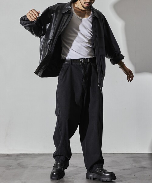 FREAK’S STORE/フリークスストア ワイドシルエット ツイステッド カーブデニムパンツ（デニムパンツ）｜FREAK'S STORE（フリークスストア）