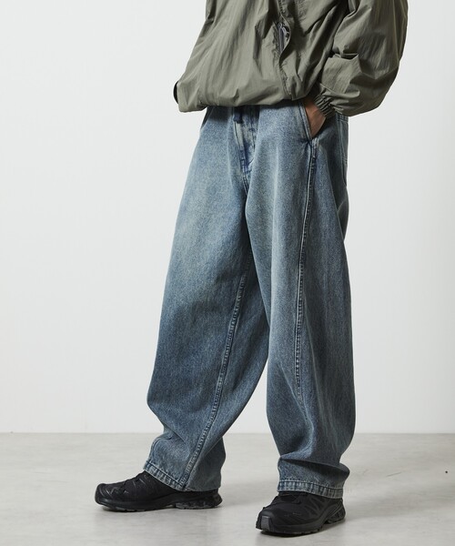 FREAK’S STORE/フリークスストア ワイドシルエット ツイステッド カーブデニムパンツ（デニムパンツ）｜FREAK'S STORE（フリークスストア）