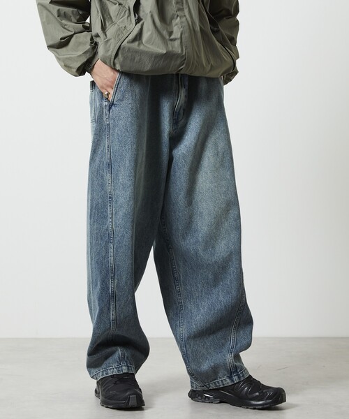 FREAK’S STORE/フリークスストア ワイドシルエット ツイステッド カーブデニムパンツ（デニムパンツ）｜FREAK'S STORE（フリークスストア）
