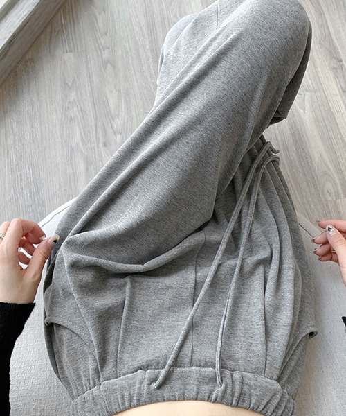 Amulet(アミュレット)の「リラクシースウェットパンツ(スウェットパンツ・レディース・グレー/ブラック/ベージュ/ダークグレー・M/L/XL)」の10枚目の写真