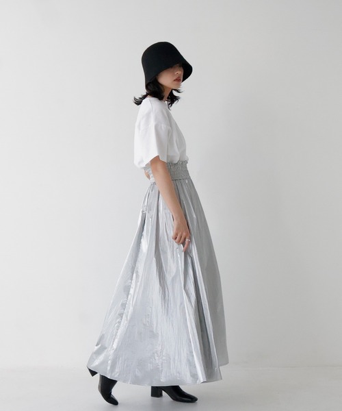 hellam（へラム）の「メタルフレアZIPスカート（スカート）」 - WEAR