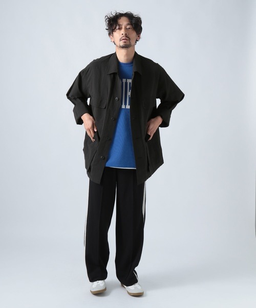 BAYFLOW(ベイフロー)の「ライトBDUシャツジャケット(ブルゾン・メンズ・ブラック/オフホワイト/カーキ・MEDIUM/LARGE)」の5枚目の写真