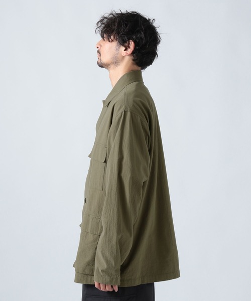 BAYFLOW(ベイフロー)の「ライトBDUシャツジャケット(ブルゾン・メンズ・ブラック/オフホワイト/カーキ・MEDIUM/LARGE)」の8枚目の写真