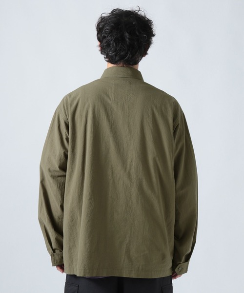 BAYFLOW(ベイフロー)の「ライトBDUシャツジャケット(ブルゾン・メンズ・ブラック/オフホワイト/カーキ・MEDIUM/LARGE)」の9枚目の写真