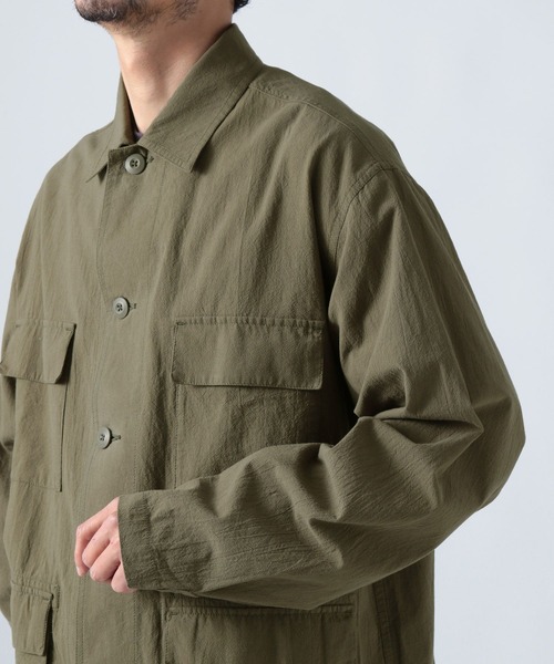BAYFLOW(ベイフロー)の「ライトBDUシャツジャケット(ブルゾン・メンズ・ブラック/オフホワイト/カーキ・MEDIUM/LARGE)」の11枚目の写真