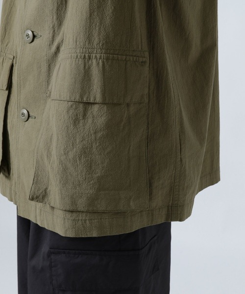 BAYFLOW(ベイフロー)の「ライトBDUシャツジャケット(ブルゾン・メンズ・ブラック/オフホワイト/カーキ・MEDIUM/LARGE)」の13枚目の写真