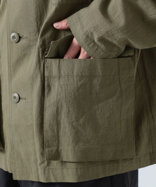 BAYFLOW(ベイフロー)の「ライトBDUシャツジャケット(ブルゾン・メンズ・ブラック/オフホワイト/カーキ・MEDIUM/LARGE)」の15枚目の写真