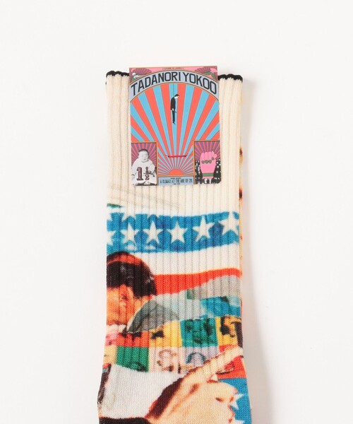 TOKYO CULTUART by BEAMS(トウキョウカルチャートバイビームス)の「横尾忠則 × HOiSUM / 靴下(ソックス/靴下・メンズ・その他5/その他4/その他6/その他1/その他2/その他3/その他/その他7/ホワイト系その他2/ホワイト系その他4/オフホワイト/ホワイト/ホワイト系その他3/ホワイト系その他7/ホワイト系その他5/ホワイト系その他6/ナチュラル・MEDIUM/SMALL)」の18枚目の写真