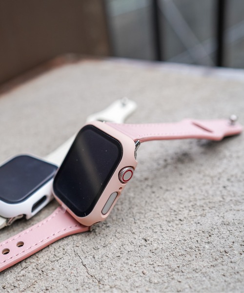 zandy(ズィーアンドワイ)の「zandy ズィーアンドワイ/ Apple Watch ケース&ベルトセット マットタイプ【マットハードケース】アップルウォッチカバー& 細身レザーバンド //// set9(デジタル腕時計・メンズ・シルバーグレー/ブラウン系その他/ホワイト×ホワイト/ブラック系その他/ピンク/グリーン×オレンジ/レッド系その他・S/M)」の7枚目の写真