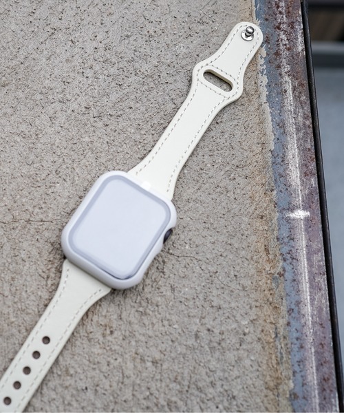 zandy(ズィーアンドワイ)の「zandy ズィーアンドワイ/ Apple Watch ケース&ベルトセット マットタイプ【マットハードケース】アップルウォッチカバー& 細身レザーバンド //// set9(デジタル腕時計・メンズ・シルバーグレー/ブラウン系その他/ホワイト×ホワイト/ブラック系その他/ピンク/グリーン×オレンジ/レッド系その他・S/M)」の16枚目の写真