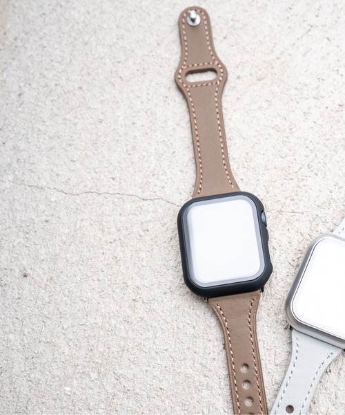 zandy(ズィーアンドワイ)の「zandy ズィーアンドワイ/ Apple Watch ケース&ベルトセット マットタイプ【マットハードケース】アップルウォッチカバー& 細身レザーバンド //// set9(デジタル腕時計・メンズ・シルバーグレー/ブラウン系その他/ホワイト×ホワイト/ブラック系その他/ピンク/グリーン×オレンジ/レッド系その他・S/M)」の20枚目の写真