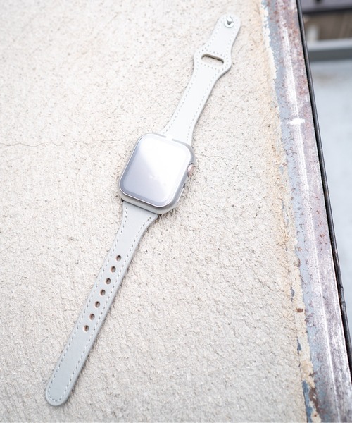 zandy(ズィーアンドワイ)の「zandy ズィーアンドワイ/ Apple Watch ケース&ベルトセット マットタイプ【マットハードケース】アップルウォッチカバー& 細身レザーバンド //// set9(デジタル腕時計・メンズ・シルバーグレー/ブラウン系その他/ホワイト×ホワイト/ブラック系その他/ピンク/グリーン×オレンジ/レッド系その他・S/M)」の9枚目の写真