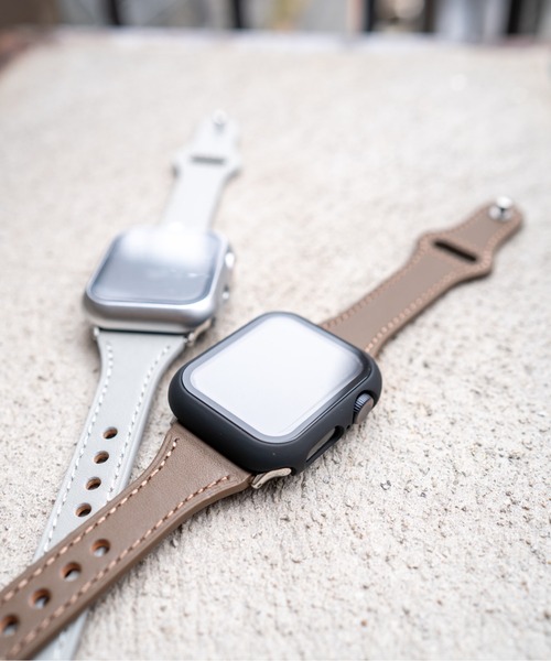 zandy(ズィーアンドワイ)の「zandy ズィーアンドワイ/ Apple Watch ケース&ベルトセット マットタイプ【マットハードケース】アップルウォッチカバー& 細身レザーバンド //// set9(デジタル腕時計・メンズ・シルバーグレー/ブラウン系その他/ホワイト×ホワイト/ブラック系その他/ピンク/グリーン×オレンジ/レッド系その他・S/M)」の11枚目の写真