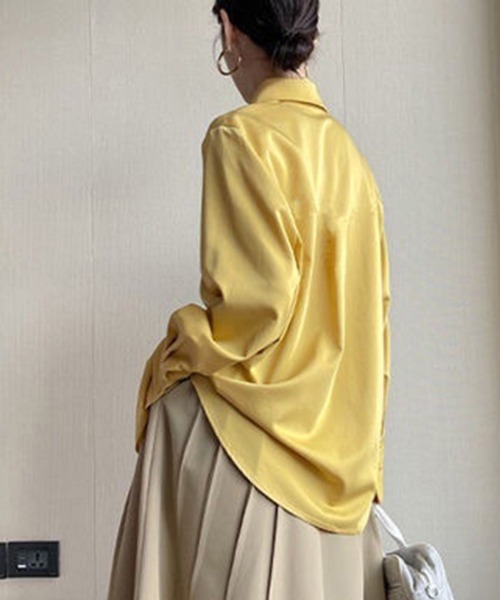 Miniministore(ミニミニストア)の「ビッグカラー シャツブラウス レディース(シャツ/ブラウス・レディース・ブルーグリーン/イエロー/ホワイト・L/M)」の12枚目の写真