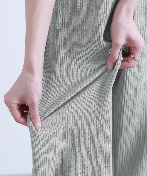 n'OrLABEL（ノアールレーベル）の「【接触冷感・イージーケア・ストレッチ】イージーケアストレートパンツ（その他パンツ・レディース・ライトグレー/ブラック/アイボリー/ライム・2/1）」の8枚目の写真