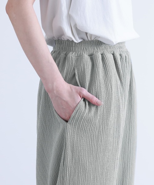 n'OrLABEL（ノアールレーベル）の「【接触冷感・イージーケア・ストレッチ】イージーケアストレートパンツ（その他パンツ・レディース・ライトグレー/ブラック/アイボリー/ライム・2/1）」の9枚目の写真