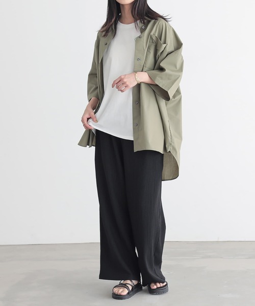 n'OrLABEL（ノアールレーベル）の「【接触冷感・イージーケア・ストレッチ】イージーケアストレートパンツ（その他パンツ・レディース・ライトグレー/ブラック/アイボリー/ライム・2/1）」の21枚目の写真