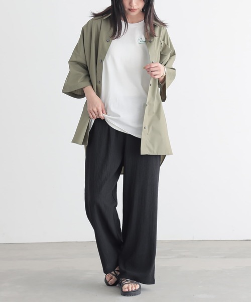 n'OrLABEL（ノアールレーベル）の「【接触冷感・イージーケア・ストレッチ】イージーケアストレートパンツ（その他パンツ・レディース・ライトグレー/ブラック/アイボリー/ライム・2/1）」の22枚目の写真