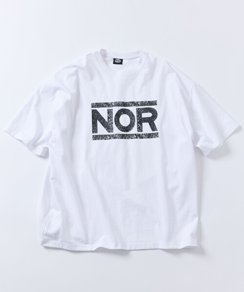 FREAK'S STORE（フリークスストア）の「限定展開 ビッグシルエット クラックプリント クルーネックTシャツ/NOR（Tシャツ/カットソー・メンズ・スミクロ/ホワイト/ピンク/ブラック・SMALL/LARGE/MEDIUM）」の5枚目の写真