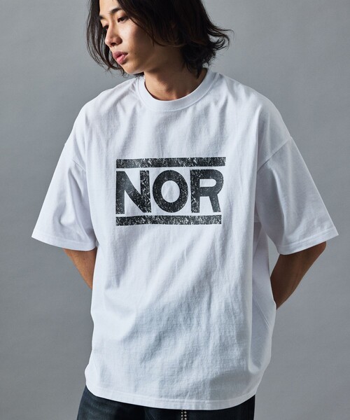 FREAK'S STORE（フリークスストア）の「限定展開 ビッグシルエット クラックプリント クルーネックTシャツ/NOR（Tシャツ/カットソー・メンズ・スミクロ/ホワイト/ピンク/ブラック・SMALL/LARGE/MEDIUM）」の18枚目の写真