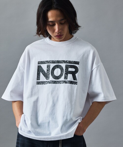 FREAK'S STORE（フリークスストア）の「限定展開 ビッグシルエット クラックプリント クルーネックTシャツ/NOR（Tシャツ/カットソー・メンズ・スミクロ/ホワイト/ピンク/ブラック・SMALL/LARGE/MEDIUM）」の19枚目の写真