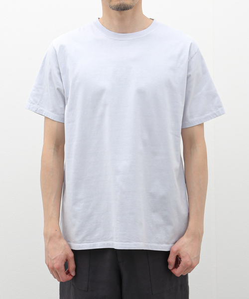 EDIFICE（エディフィス）の「【CALMER / カルメール】別注  ナチュラルダイ  Tシャツ（Tシャツ/カットソー・メンズ・ホワイト/スカイブルー/チャコールグレー・MEDIUM/LARGE）」の3枚目の写真