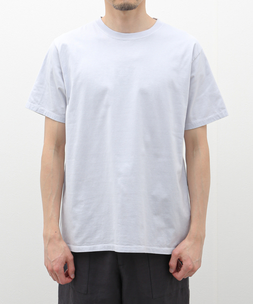 EDIFICE（エディフィス）の「【CALMER / カルメール】別注  ナチュラルダイ  Tシャツ（Tシャツ/カットソー・メンズ・ホワイト/スカイブルー/チャコールグレー・MEDIUM/LARGE）」の5枚目の写真