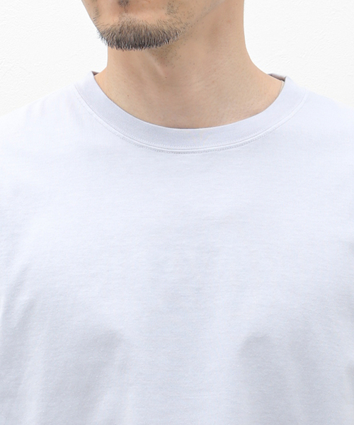 EDIFICE（エディフィス）の「【CALMER / カルメール】別注  ナチュラルダイ  Tシャツ（Tシャツ/カットソー・メンズ・ホワイト/スカイブルー/チャコールグレー・MEDIUM/LARGE）」の8枚目の写真
