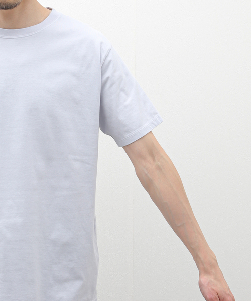 EDIFICE（エディフィス）の「【CALMER / カルメール】別注  ナチュラルダイ  Tシャツ（Tシャツ/カットソー・メンズ・ホワイト/スカイブルー/チャコールグレー・MEDIUM/LARGE）」の13枚目の写真