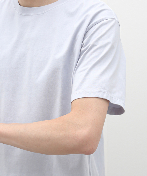 EDIFICE（エディフィス）の「【CALMER / カルメール】別注  ナチュラルダイ  Tシャツ（Tシャツ/カットソー・メンズ・ホワイト/スカイブルー/チャコールグレー・MEDIUM/LARGE）」の14枚目の写真
