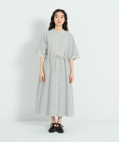 conges payes ADIEU TRISTESSE(コンジェ ペイエ アデュートリステス)の「アソートカラーワンピース(ワンピース・レディース・ストライプ/グリーン・38)」の7枚目の写真