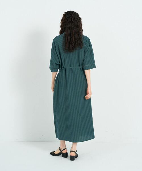 conges payes ADIEU TRISTESSE(コンジェ ペイエ アデュートリステス)の「アソートカラーワンピース(ワンピース・レディース・ストライプ/グリーン・38)」の13枚目の写真