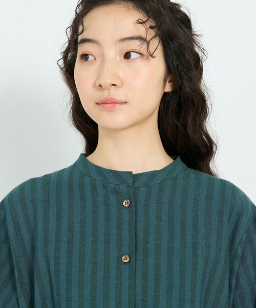 conges payes ADIEU TRISTESSE(コンジェ ペイエ アデュートリステス)の「アソートカラーワンピース(ワンピース・レディース・ストライプ/グリーン・38)」の17枚目の写真